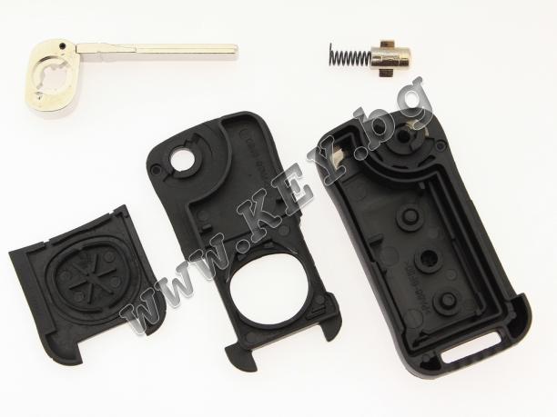 Празно дистанционно с два бутона за Porsche, KEY